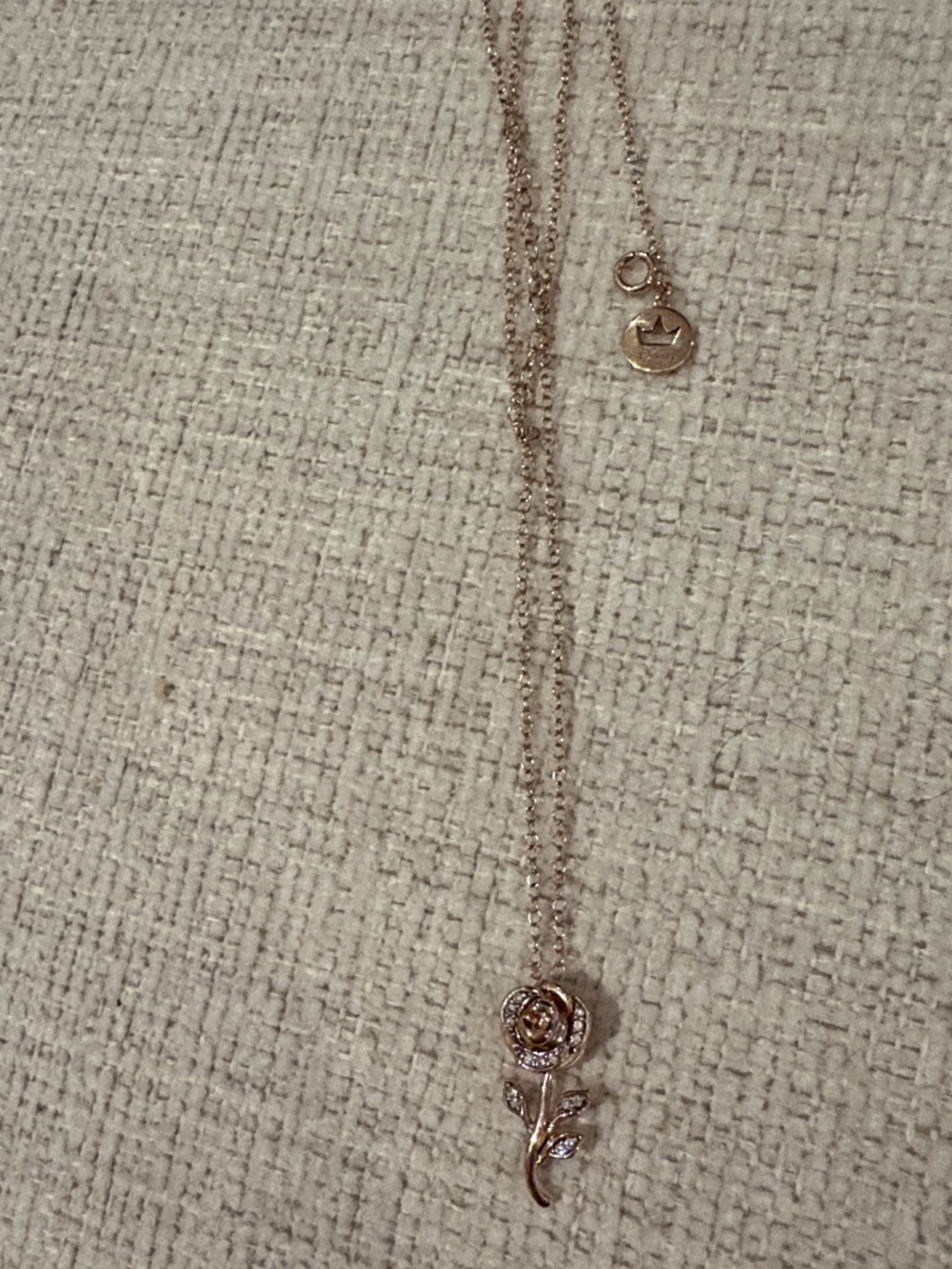 Rose Pendant Necklace in Rose Gold - Women's Jewelry